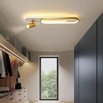 Lustra LED Silva 80 W, Auriu