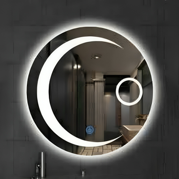 Oglinda LED Touch Moon Functie Dezaburire 60x60 Cm