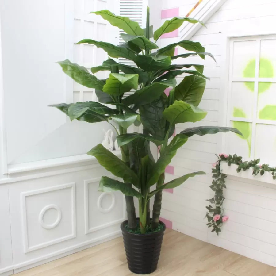 Planta Artificiala Banan Japonez 180 Cm, Verde Fara Ghiveci