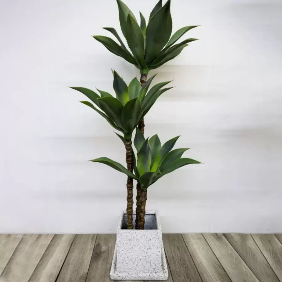 Planta Artificiala Dracaena Fragrans 180 Cm, Verde, Fara Ghiveci