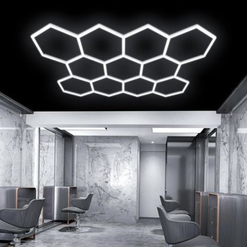 Hexagon LED Set 11 Bucati, Lumina Rece 368 W